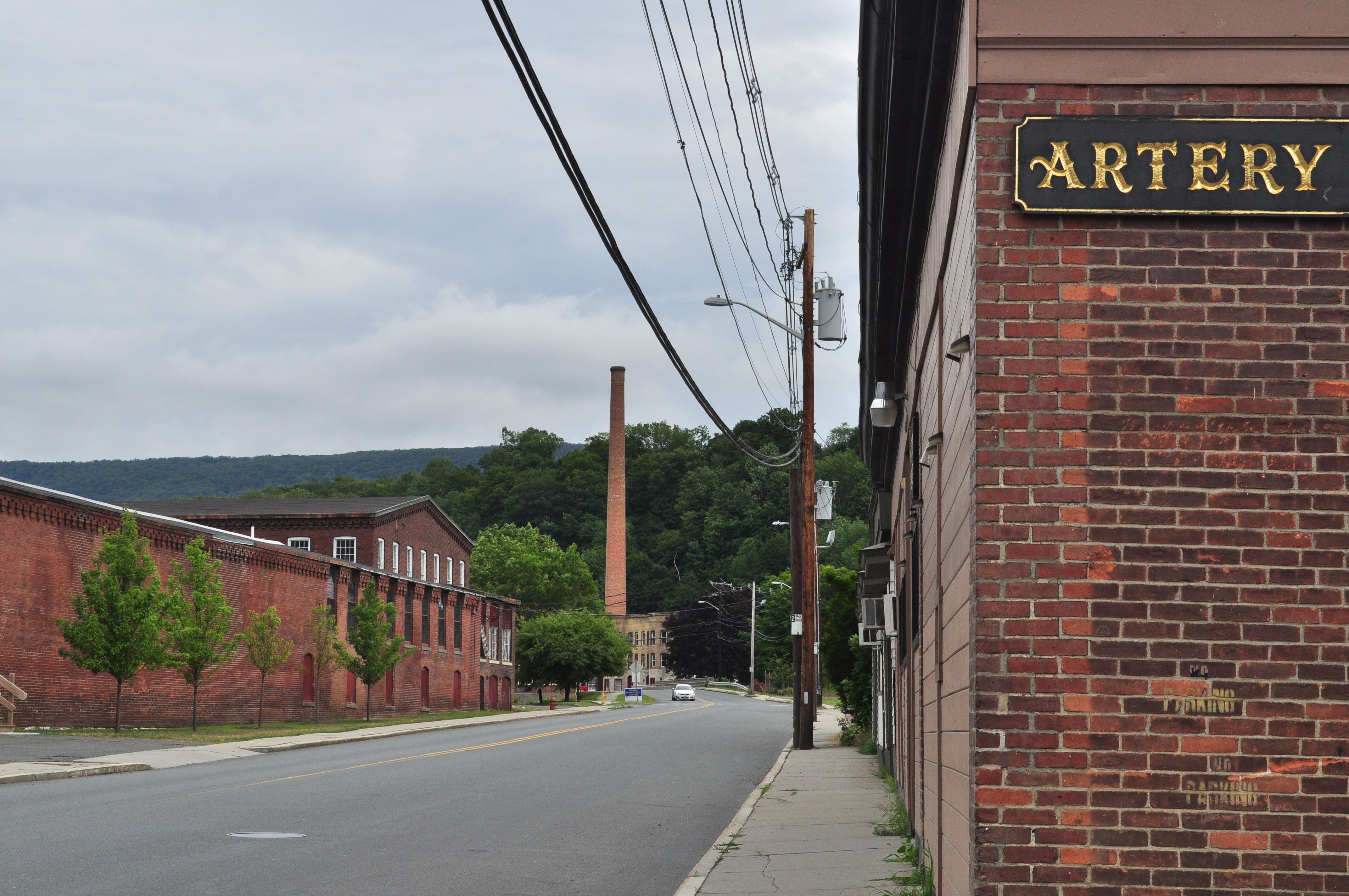 Sweeping mountain panorama from the Mohawk Trail Hairpin Turn looking east over the Hoosac Valley